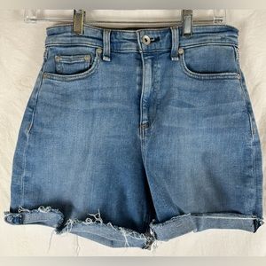 Rag & Bone women’s high rise‎ cuffed denim shorts size 25